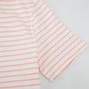 Puma Navy Pack Striped Design Vintage Casual Round Neck Short Sleeve T-Shirt Women Tops Peach-Pink 627732-55