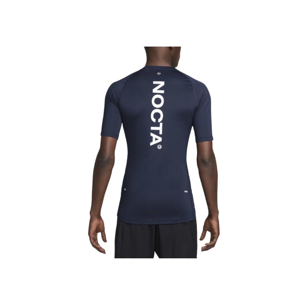Nike X Nocta Dri-Fit Logo Fashion Crew Neck Raglan Short Sleeve T-Shirt Men Tops Navy-Blue DM1710-419