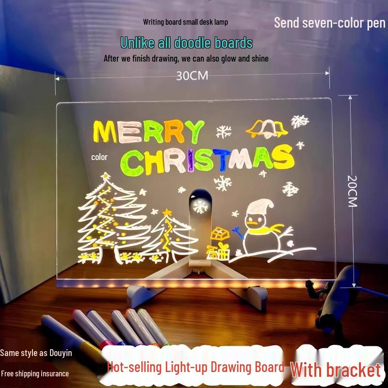 Erasable Anti-Scratch Light-Up Acrylic Message Board