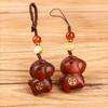 Sandalwood Horse Key Chain Zodiac Chinese Style Key Ring Becoming Rich Bag Pendant  Unisex
