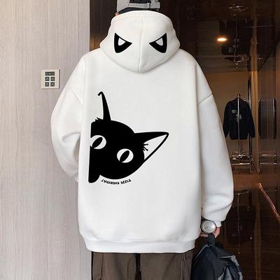 Men's Trendy 2025 Heavyweight Hoodie - Loose Fit, Plus Size, Autumn/Winter Casual Hooded Sweatshirt, American Style Jacket