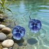 Neue Boho 3D Blumen Hängeohrringe für Damen Bunte Harz Blumen Hängeohrringe für Sommer Strandurlaub Tägliches Tragen Schmuck