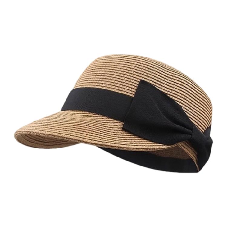

Beach Bowknot Sun Hat For Women Wide Brims Foldable Woven Straw Hat Adjustable Breathable Panama Hat for Outdoor Activity хакі