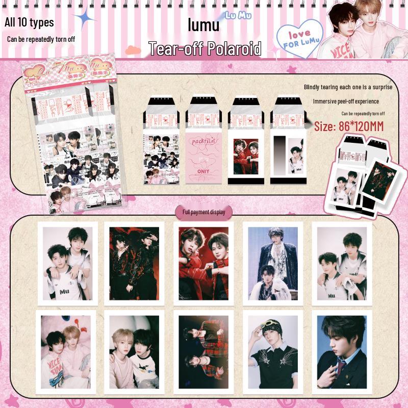 Lulumu Star HD Polaroid Tear-off Mini Card & Postcard Set
