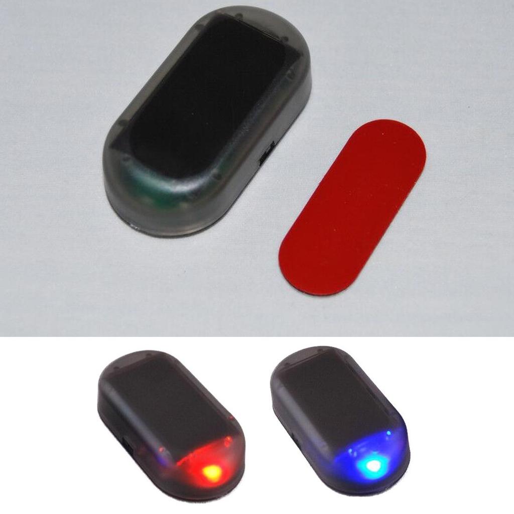 Universal Car Led Light Security System Warning Theft Flash Blinking Fake Solar Alarm