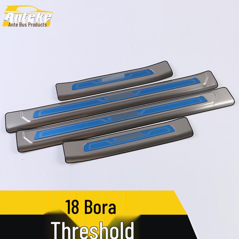 Bora Scuff Plate Bumper Trunk Sill Strip - Anti-Scratch Protector for 18 Bora Models
