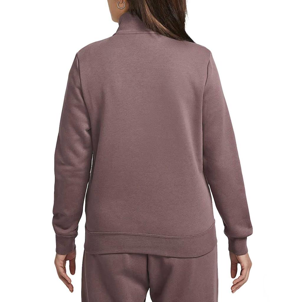 Nike Sportswear Club Fleece Letter Stand Collar Half Zip Pullover Sweatshirt Women sweatshirt IQ3722-502