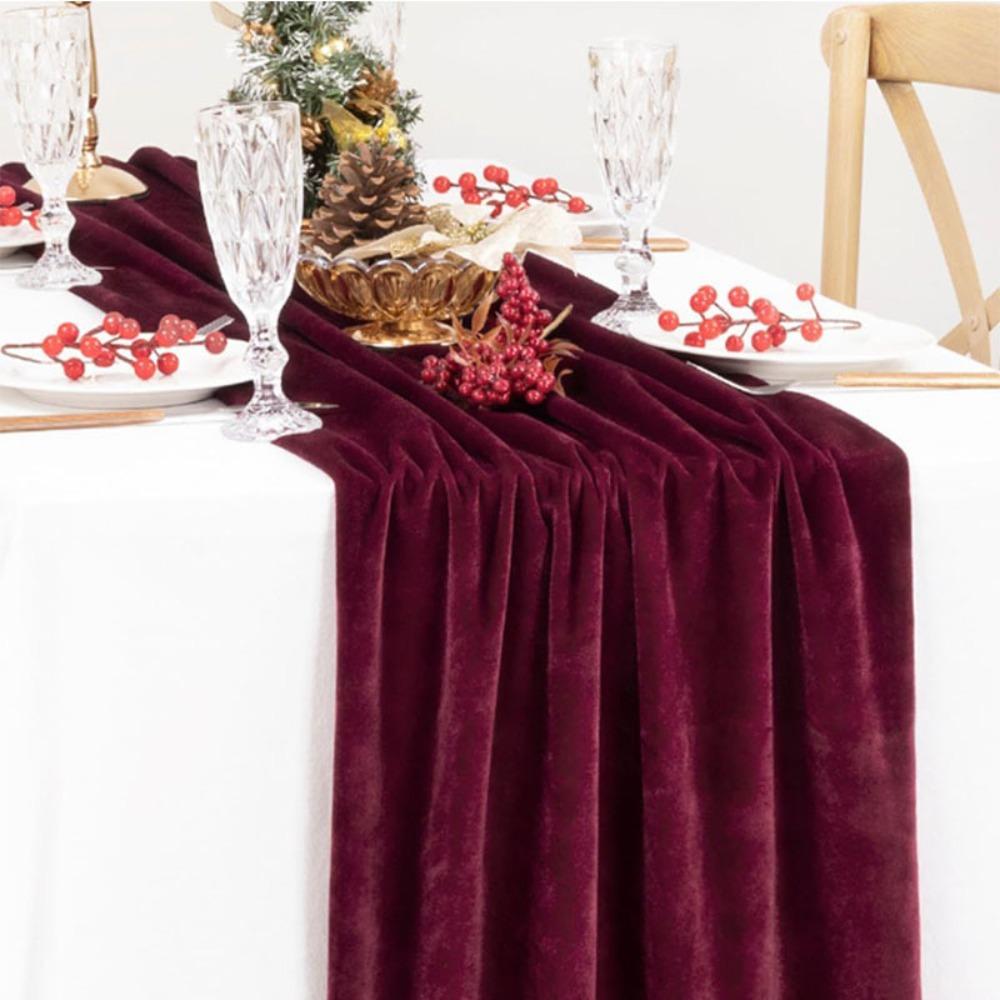 Non-slip Wedding Table Cloth Extended Table Linen Table Decoration Conference Table Cover  New Year