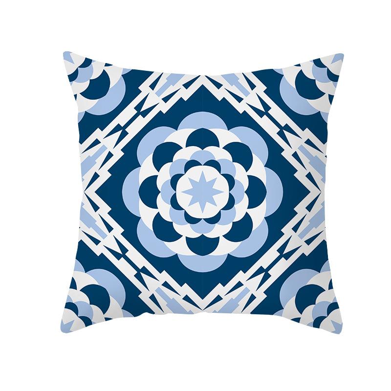 Farbenfrohe Geometrische Muster Serie Pfirsichhaut Kissenbezug Schlichtes Sofa Büro Kissenbezug