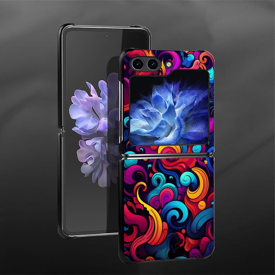 

COLOR INK Graffiti Case for Samsung Galaxy Flip7 FE Flip6 Flip5 Z Flip 7 6 5 4 3 Flip4 Flip3 Back Phone Cover Funda Galaxy Z Flip7 FE