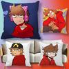 Anime Eddsworld Tord mm Icone Copricuscino regalo Stampa digitale ad alta definizione Sorprendente motivo vivido Casa