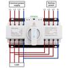 Automatic Transfer Switch (ATS) 4P 63A/125A Dual Power Changeover Switch 400V Manual/Auto for Generator Industrial CE Certified