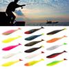 5Pcs Paddle Tail Swimbaits 10cm Fishing Lure Artificial Baits Swim Baits for Saltwater Soft Fishing Lures