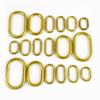 Meetee 5/10/20Pcs O Ring Buckles Pure Copper Solid Brass Clasp for Bag Strap Belt Buckle Dog Collar Hoop Leather Craft Accessory