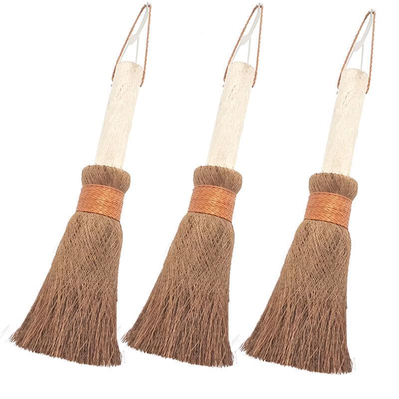 

Ручка из натурального дерева, Длинная ручка, Мягкая щетина из коричневого шелка, Щетка для мытья сковороды, Пальмовая щетка для сковороды, Не прилипает масло, Кухонная щетка, Щетка для мытья миски, Коричневая щетка