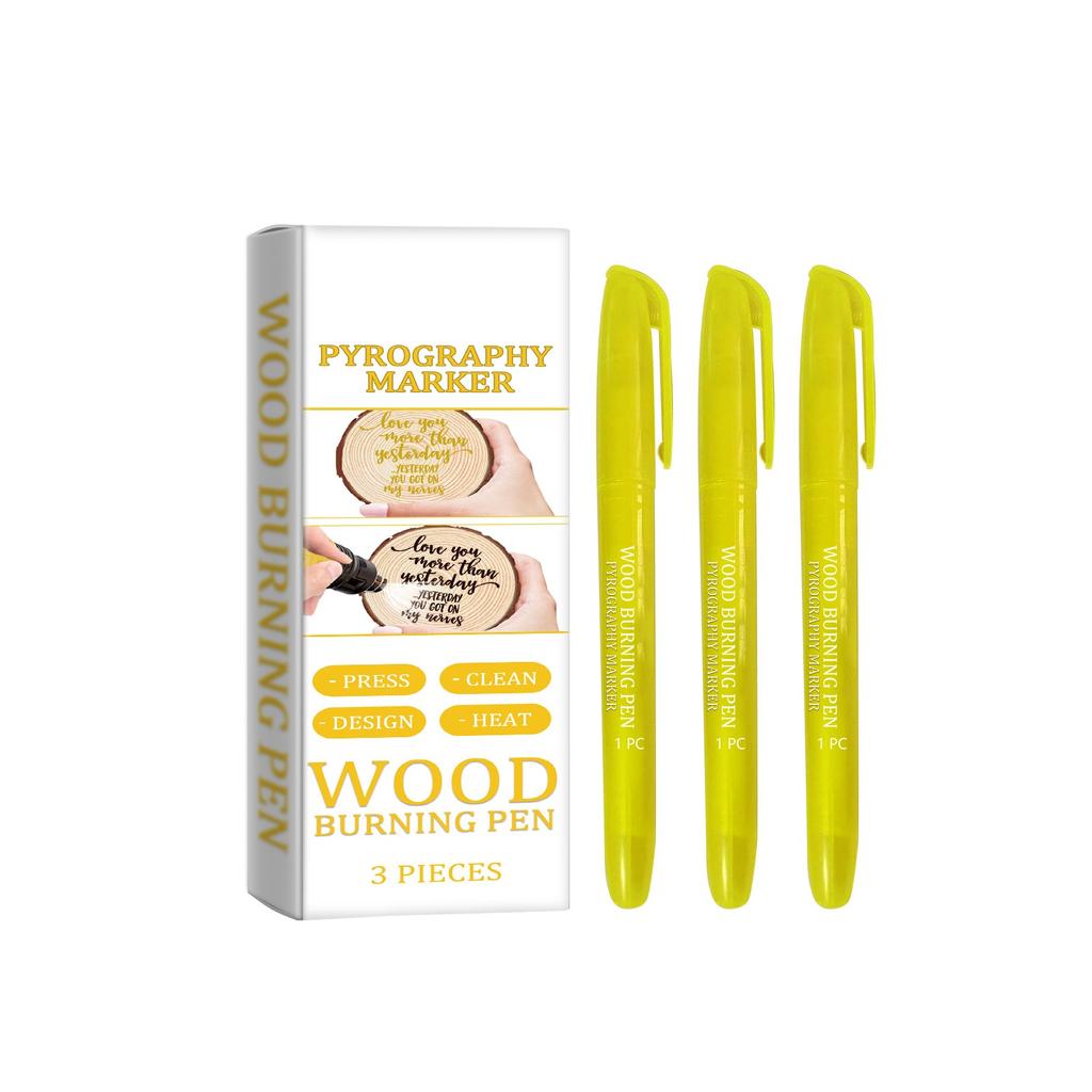 Pyrography Marker Pen Wood Pyrography Pen Burning Effect Pen Wood Marker Art Marker Pyrography Pen Pen 1.5ml