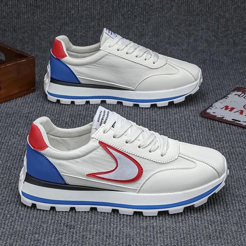 

Кроссовки повседневные мужские дизайнерские ретро кроссовки модные микрофибровые кожаные сетчатые дышащие туфли на плоской платформе с увеличенной высотой 39