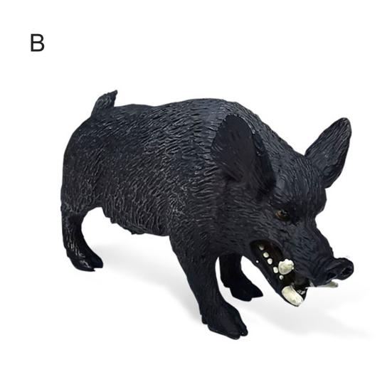 Wild Boar Figurine Lovely Creative Vivid Wild Animal Wild Boar Model for Decoration