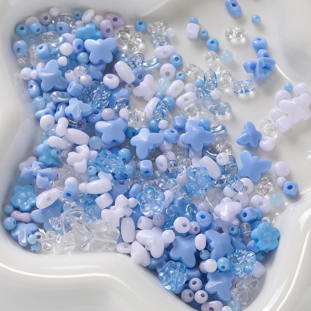 

Акриловые бусины одного цвета, смешанные, DIY материал для бисерных браслетов и ожерелий 20G/bag