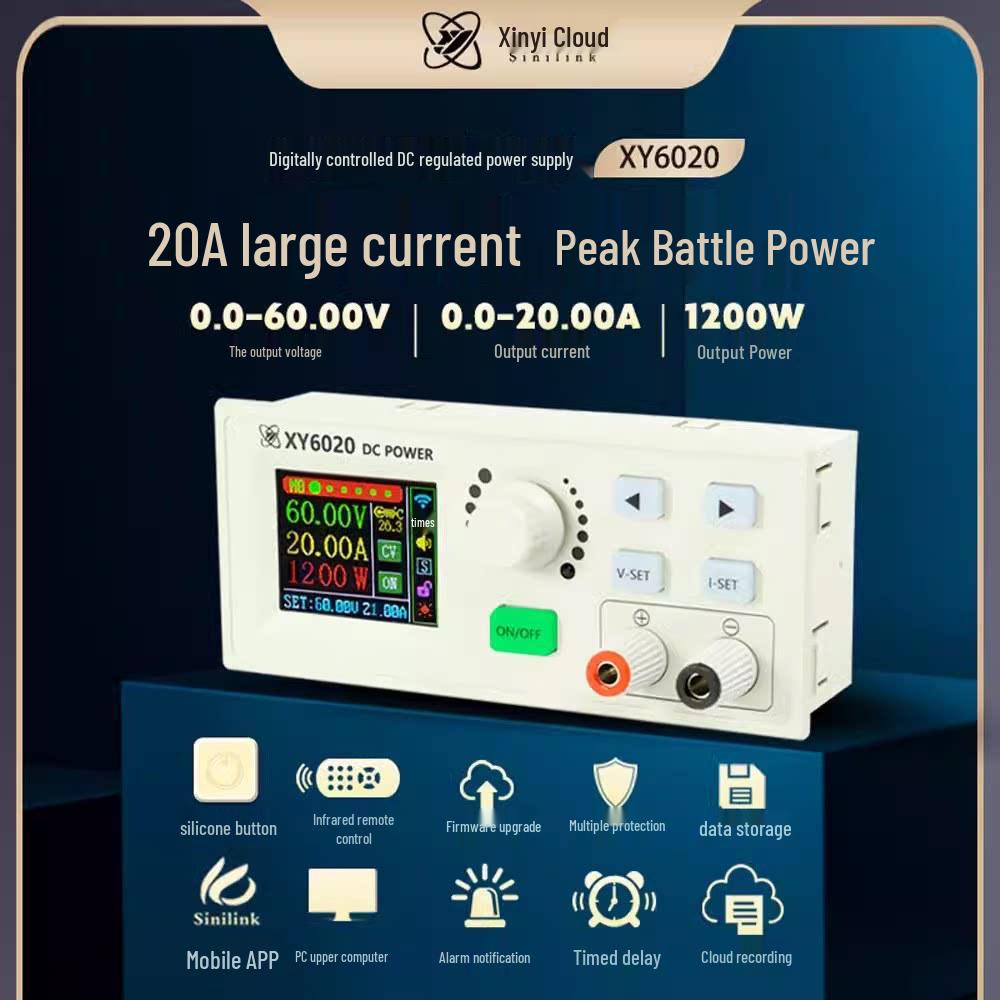 XinYi XY6020L CNC Adjustable DC Power Supply, 20A/1200W Step-Down Module, Constant Voltage & Current Repair