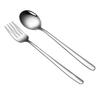 4 Pcs Long Handle Cutlery Set 304 Stainless Steel Spoons Forks Set Spoons Dessert Forks Set for Hotel Home Bar Coffee Christmas