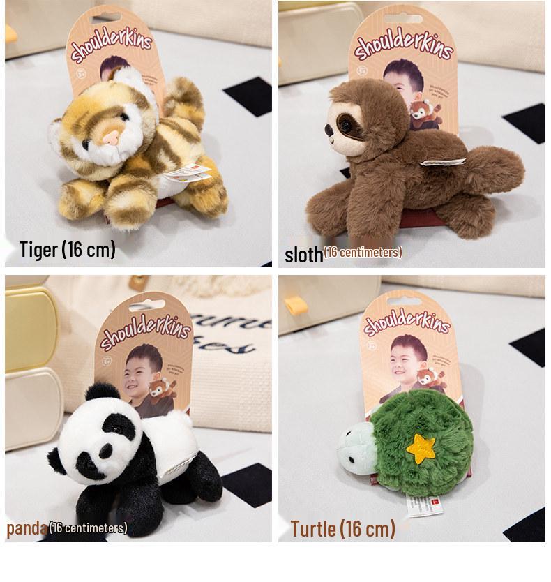 Magnetic Plush Shoulder Doll: Zoo & Oceanarium Souvenir for Kids