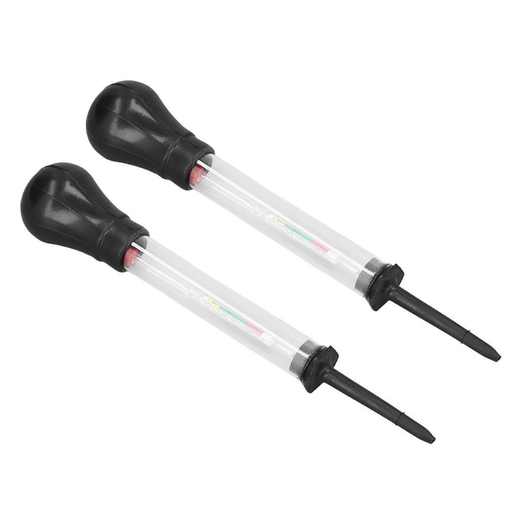2Pcs Hydrometer Electro Hydraulic Meter Gauge 1.100‑1.300 Measuring Tool Set Kit