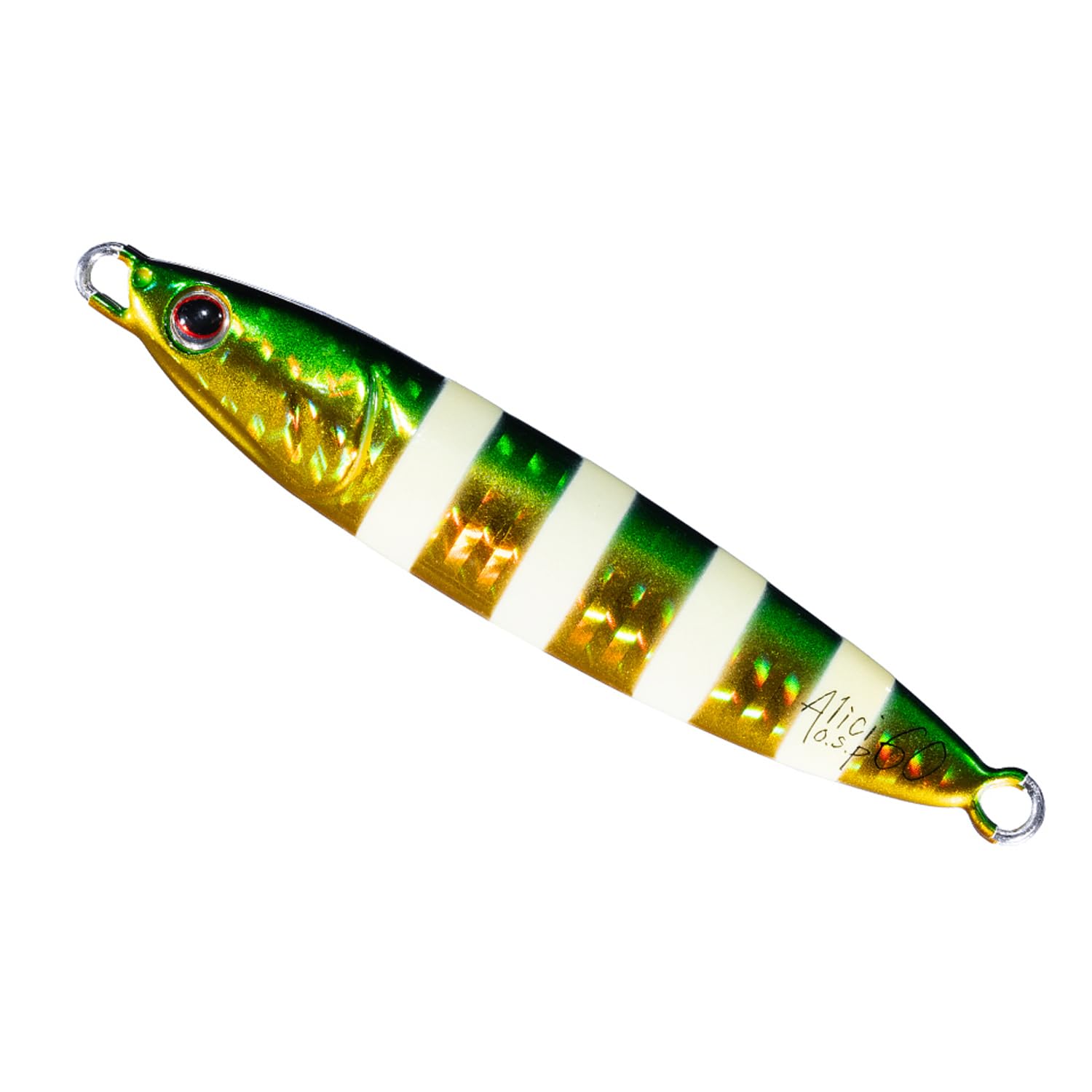 OSP Metal Jig ALICI 45g (MJ03 Green Gold Zebra) 45g