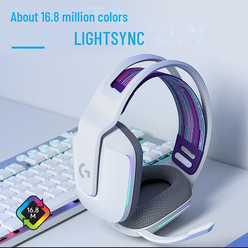 

Logitech G733 RGB 7.1 Wireless Gaming Headset KDA Edition білий