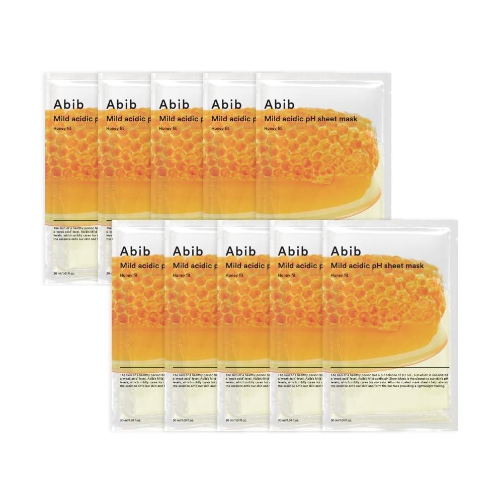 Weakly Acidic Sheet Mask Pack/Gum Pack All Types (Honey Fit 10 Pieces)