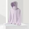 Ice silk sunscreen clothing women's upf10 + removable brim cool UV protection outdoor men's thin sunscreen clothing
