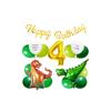 Birthday Decorations, Balloons, Dinosaur Balloons, Number 4, Birthday Party Decoration Set, HAPPY BIRTHDAY Garland, Simple Decorations, Kids Birthday