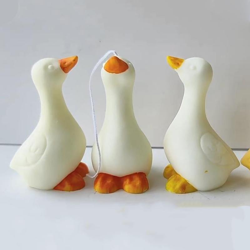Cute Duck Candle Silicone Mould 3D Duck Aromatherapy Plaster Crystal Crafts Resin Casting Mold DIY Handmade Soap Making Supplies
