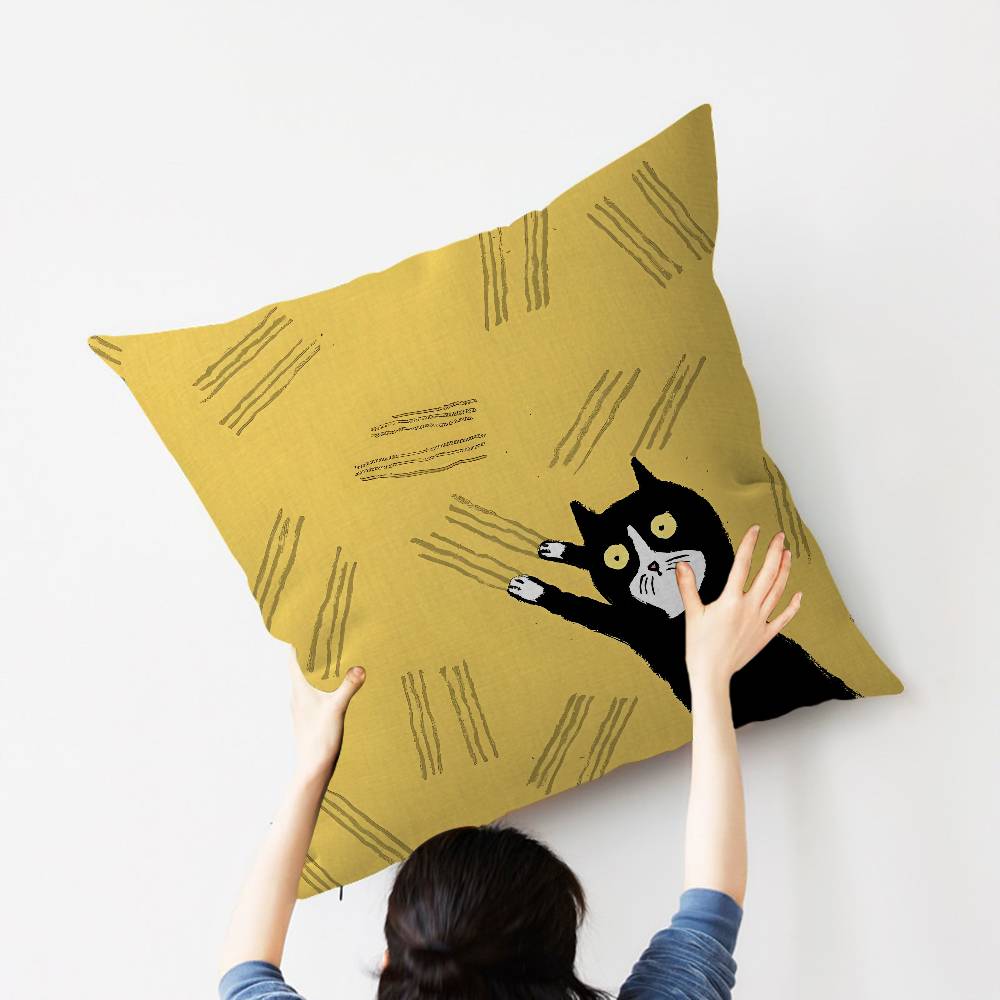 Kunst JJean JJullien Niedliche Kissenbezüge Kissenbezug Wohnzimmer Sofa Heimdekoration Maßgeschneidert