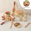 Children's Wooden Pretend Kitchen Playset: Role-Playing Educational Toy