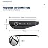 GLC 2 Piezas Visera Protectora de Lluvia para Espejo Retrovisor de Coche Espejo Redondo Pequeño Para Mercedes Benz AMG W124 W202 W203 W204 W210 W211 Accesso