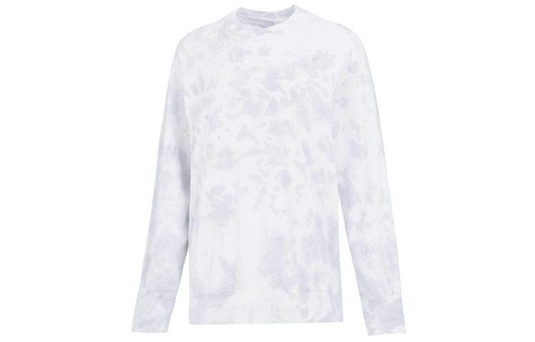 Nike Women ss Tie-Dye Logo Print Sporty Crewneck T-Shirt Lilac DQ6157-580 M