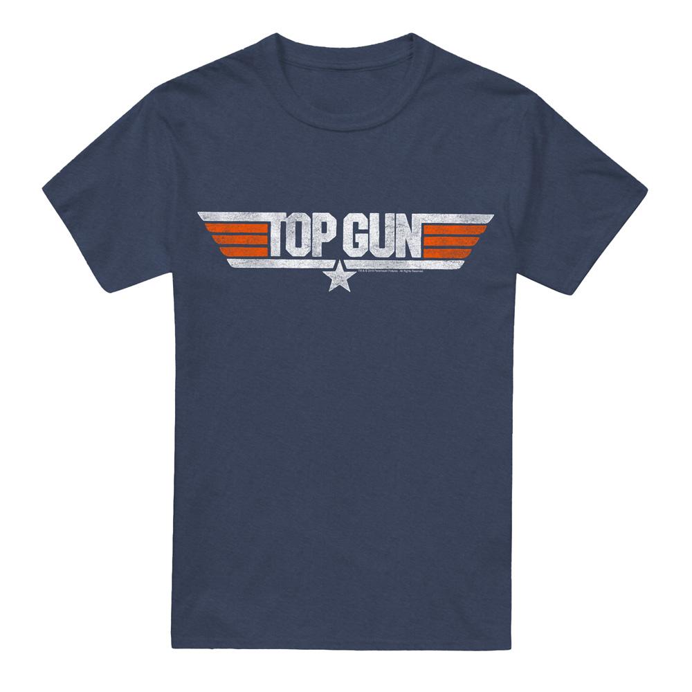 Top Gun Unisex Adult Distressed Logo T-Shirt
