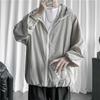 Sunscreen Jacket Men's Summer Thin Section Breathable Large Size Hooded Clothing Loose Casual Sports Sunscreen Jacket