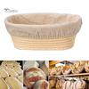 Puntos Oval Rattan Bread Proofing Dough Fermentation Basket with Cloth Cover Scraper