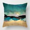 Nordic Mountain Moon Metal Painting Pillowcase Living Room Sofa Decoration Cushion Cover Home Decoration Cushion Cover
