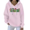 Christmas Hoodies For Women Funny Cute Printed Holiday Sweatshirt Winter Oversized Pullover Tops
