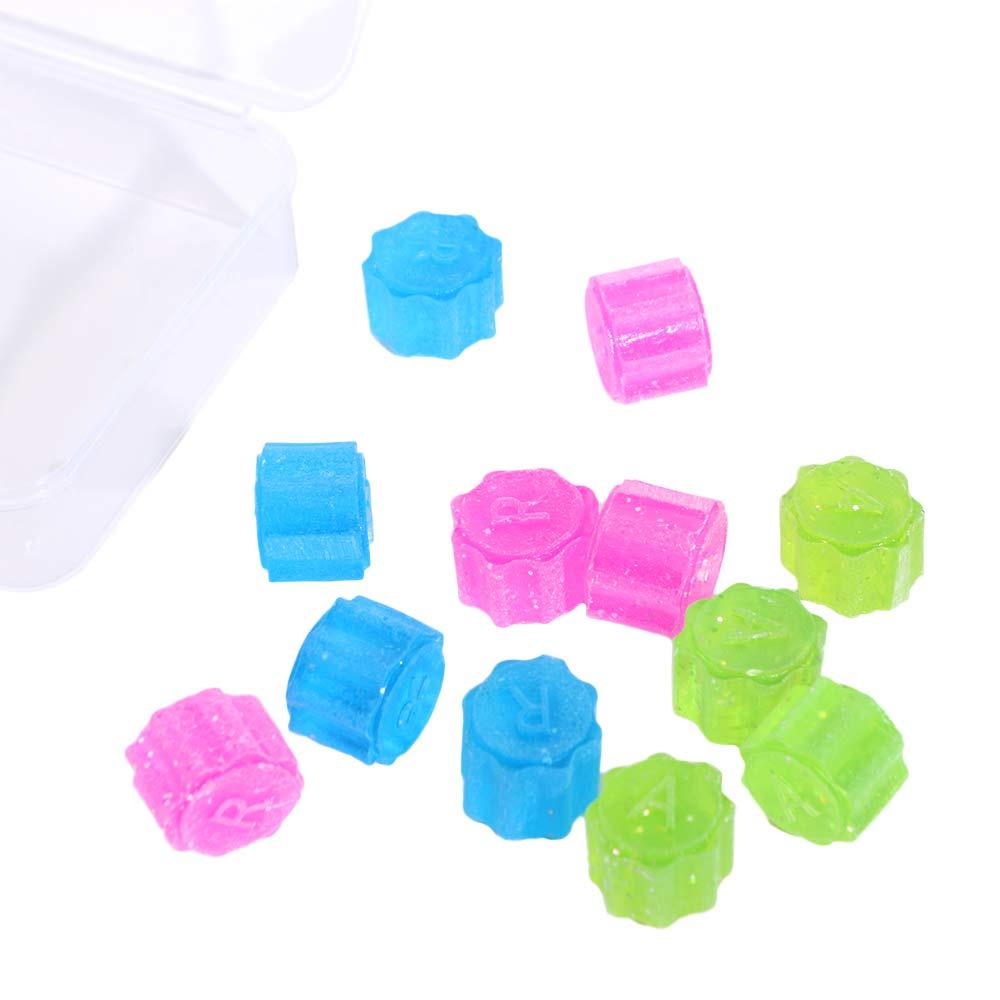 12pcs/set Polyhedral Gonggi Jack Stones Pebbles Set Double-Colors Playing Stones Toy  Play Home