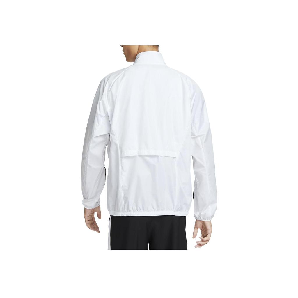 Nike Track Club Letter Print Running Waterproof Stand Collar Jacket Men Jackets Summit-White FB5516-121
