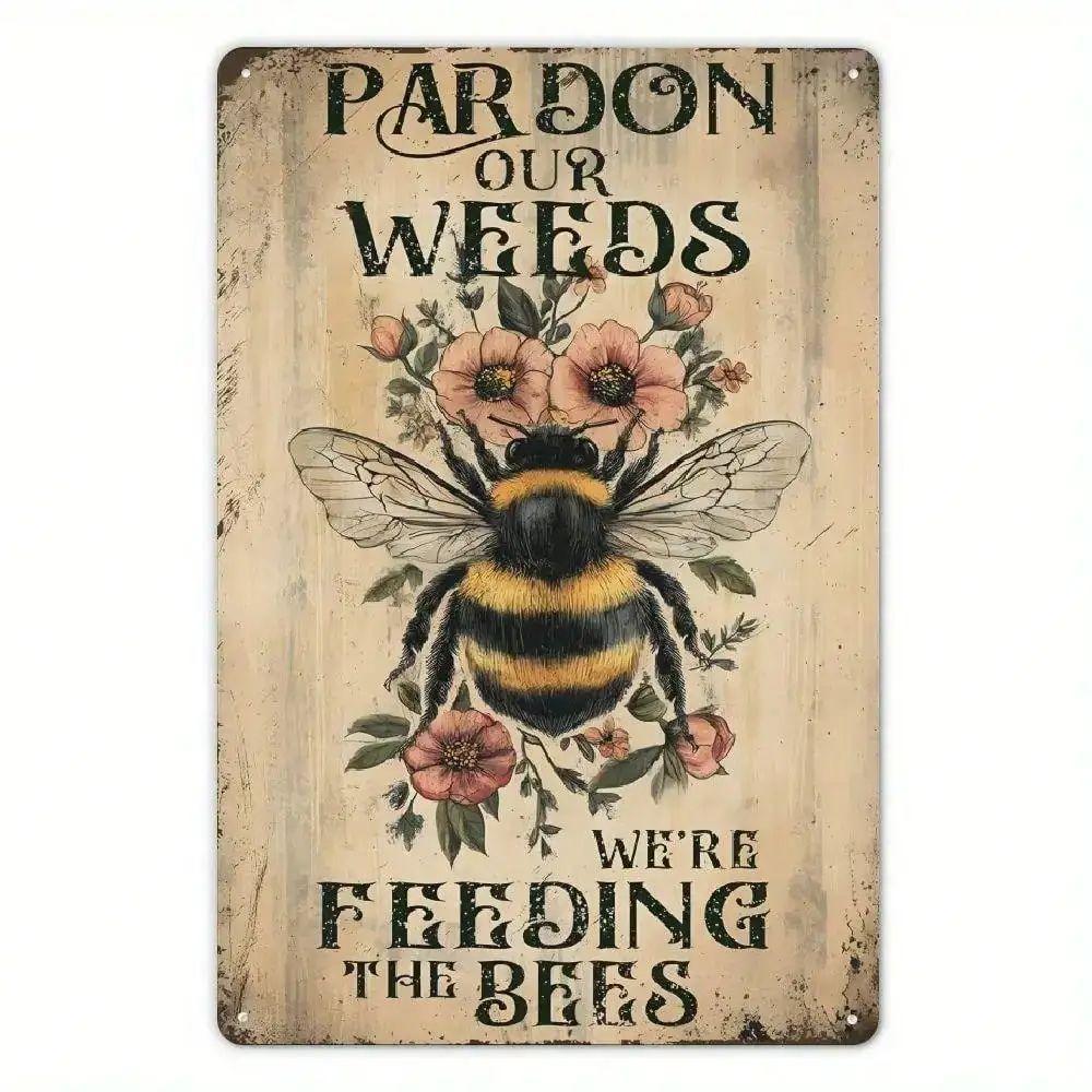 Metal Retro Wall Art for Living Room Decor, 20x30 cm Tin Sign