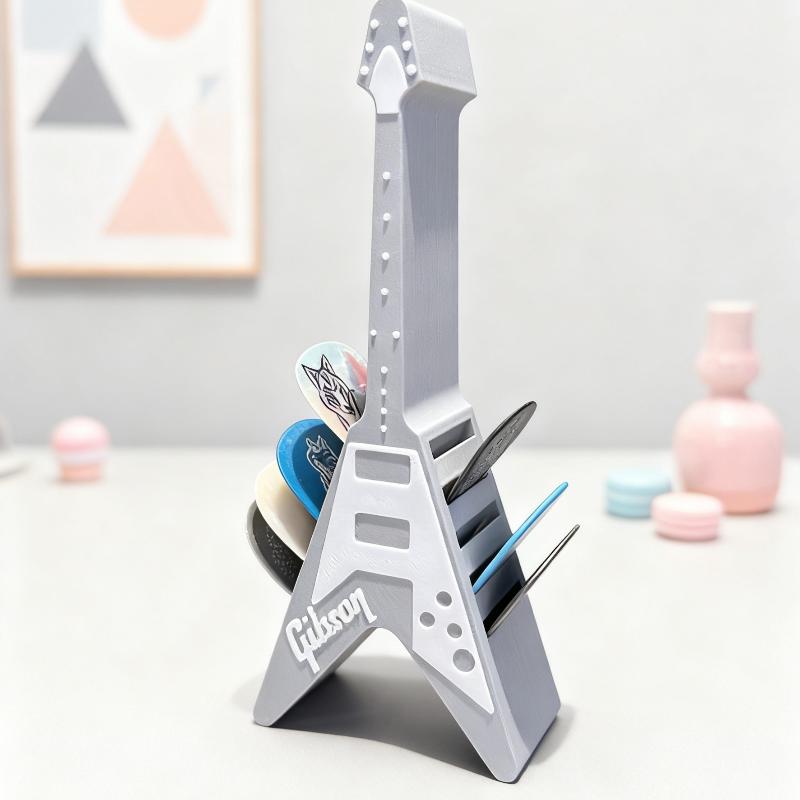 3D Printed Guitar Picks Holder Box Organizer Display Case Guitar Pick Storage Box Portable Design Storage Solution