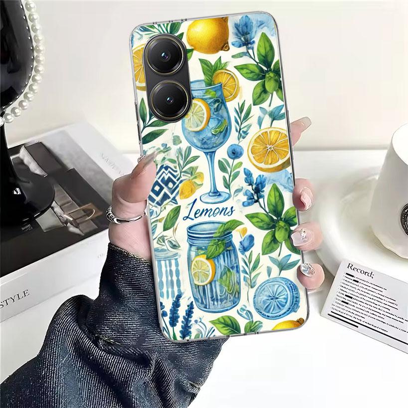 

Летние Фрукты Лимон Мягкий Чехол Для Телефона Для Xiaomi Redmi 15C 15 13C 13 Poco X5 X6 X7 F7 Ultra M7 12C 12 10 10C 9C 9A 9T 9 Fundas Poc Xiaomi Poco F7 Pro