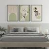 3PC Sage Green Boho Wall Art Minimalist Line Face, Abstract Arch & Botanical Print, Neutral Modern Decor for Living Room