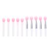 5Pcs Mini Silicone Sequins Apply Soft Head Eye Shadow Color Glaze Lip Film Portable Mini Lipstick Brush