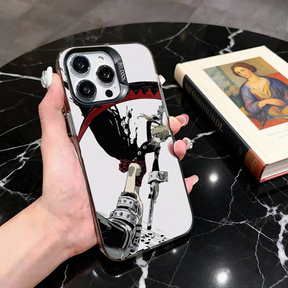 

Soul Eater Maka Albarn Phone Case For iPhone 17,16,15,14,13,12,11 Plus,Pro Max,XS,Colored Silver Plated Inside Cover iPhone16